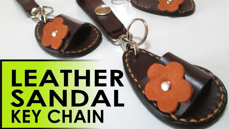 How To Make A Leather Sandal Keychain -- FREE Templates