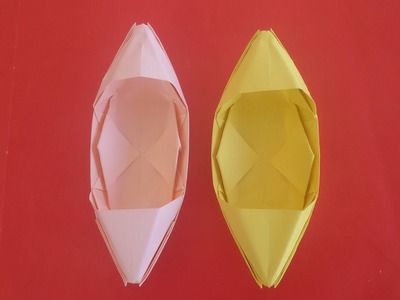 How to Make a Paper Boat Canoe, paper ship