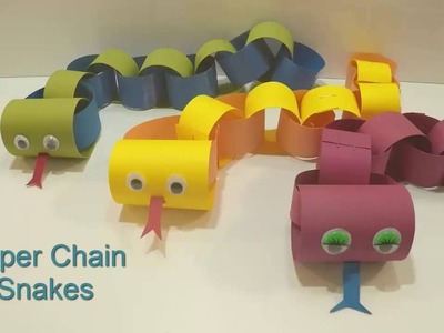 How to Make a Paper Chain Snake