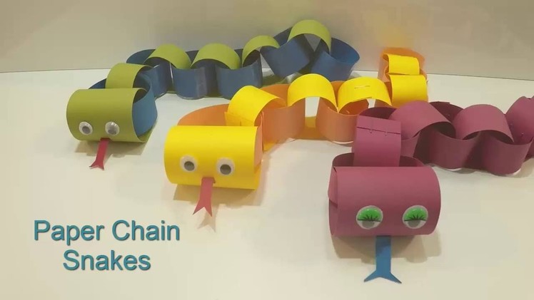 How to Make a Paper Chain Snake