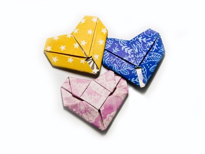 How to make a paper heart - origami tutorials