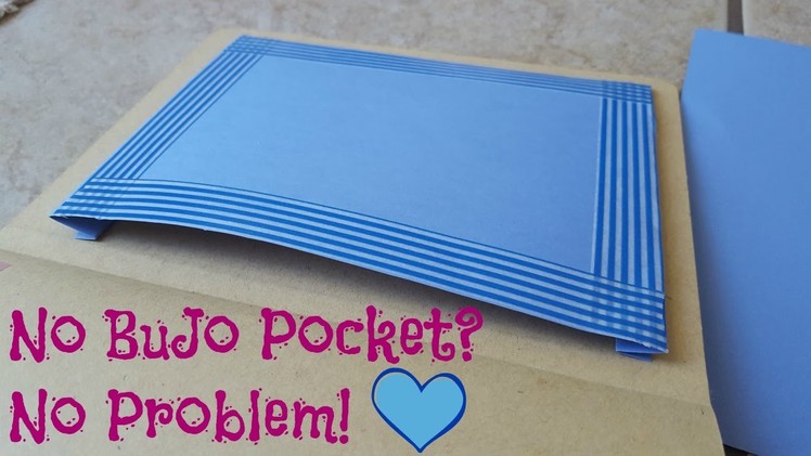 How To Make A Pocket For Your Bullet Journal