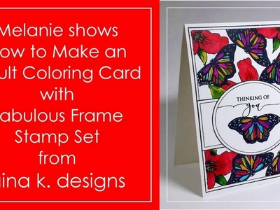 How to Make Adult Coloring Cards with Fabulous Frame