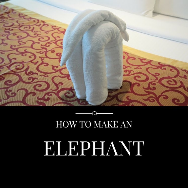 How to make an elephant  Towel Art