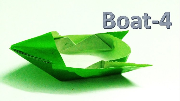 How to make an origami boat which can float-Boat 4