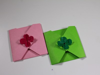 How to make an Origami Envelope Clover