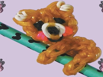 How to make bears loom bands to decorate your pencils without rainbow loom with forks