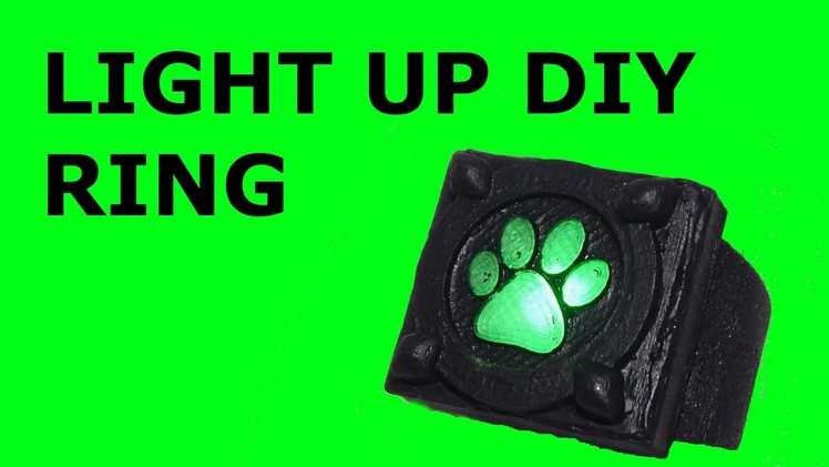 How to make cat noir cosplay light up ring. video tutorial how to make cat noir cosplay ring HD