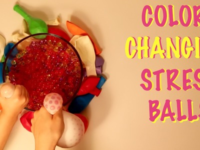 How To Make Color Changing Stress Balls For Kids!!!
