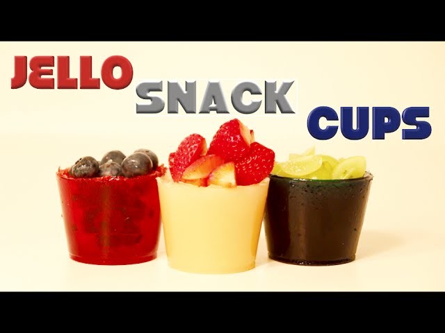 How To Make Edible Jell-O Snack Cups!!!