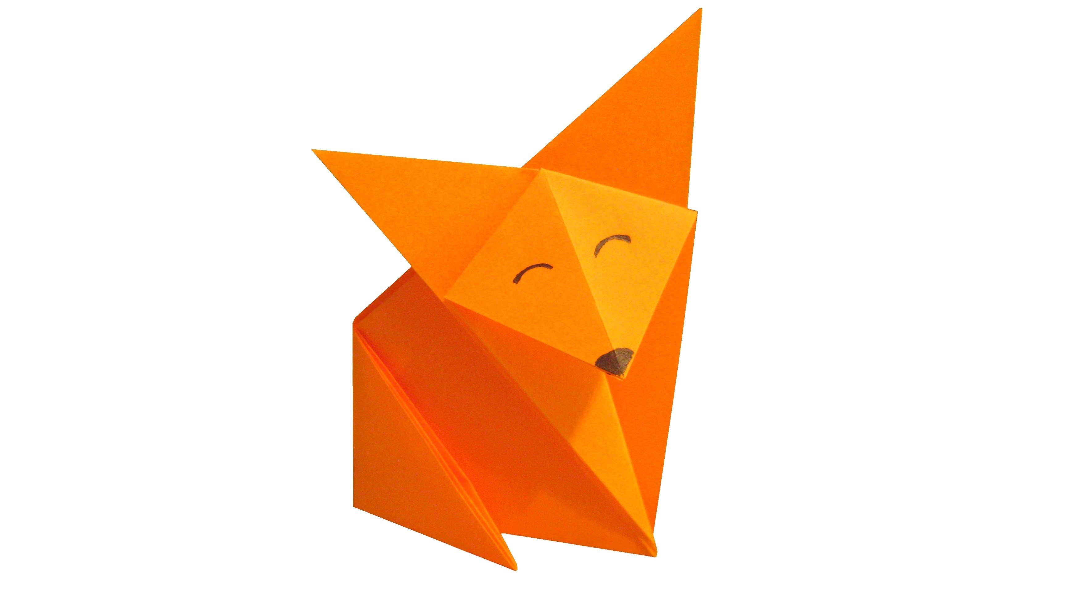 origami step by step fox