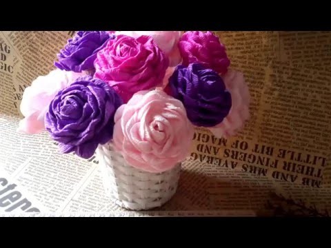 How to make paper flowers tutorial for every one | Origami paper flowers easy on youtube