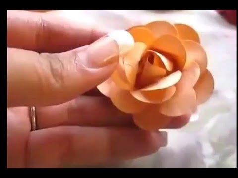How to make paper flowers tutorial 2016 for kids on youtube
