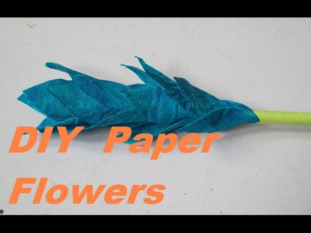 How to make paper flowers with handmade paper.Easy handmade paper flower Tutorial