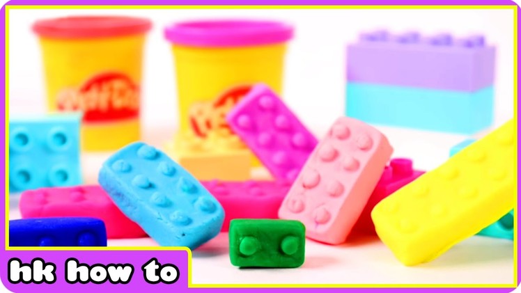 How To Make Play Doh Lego Bricks | Play Doh Lego Surprise by HooplaKidz How To