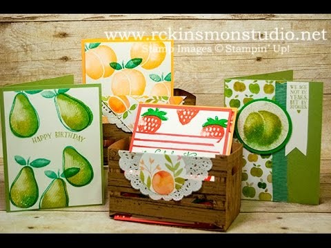 How to make the Fresh Fruit Crate from the new 2016-2017  Stampin' Up! Catalog