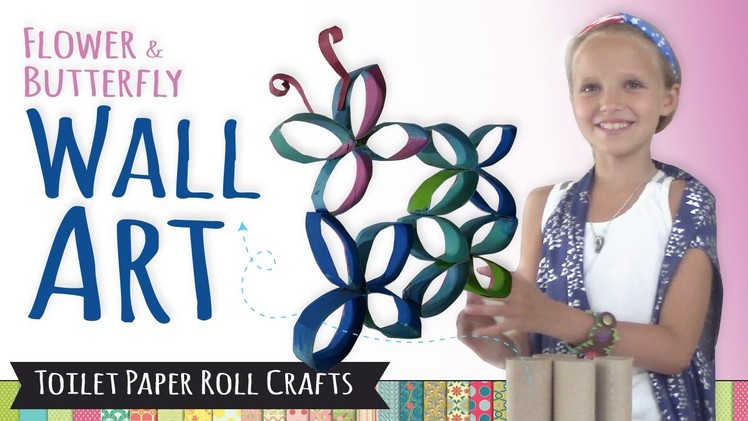 How to Make Wall Art using Toilet Paper Rolls | DIY Room Decor