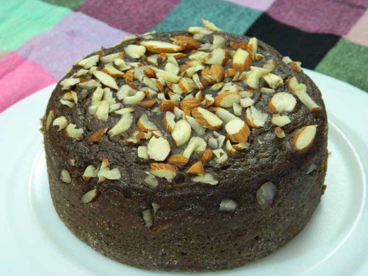 How To Make - Whole Wheat Chocolate Cake. Eggless Cooker Aatta Cake  - By Food Connection