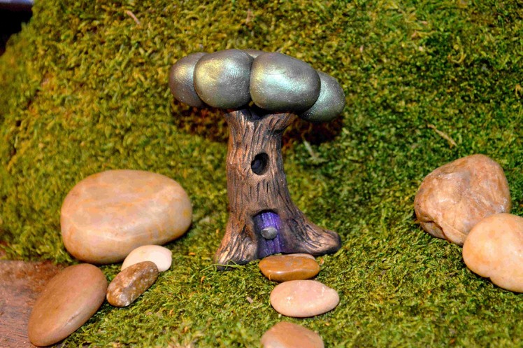 How To Sculpt A Fairy Tree House In Polymer Clay