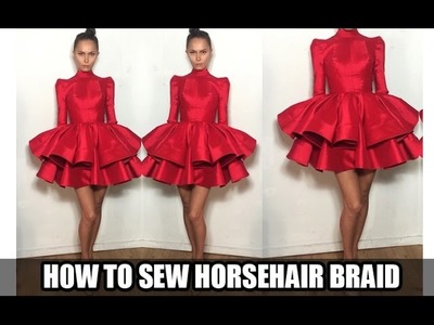 How to sew Horsehair Braid