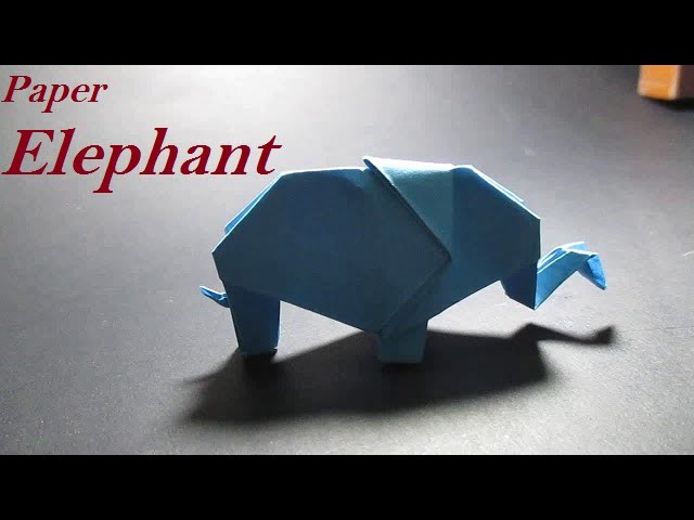 Origami Elephant - How To Make An Origami Elephant Easy