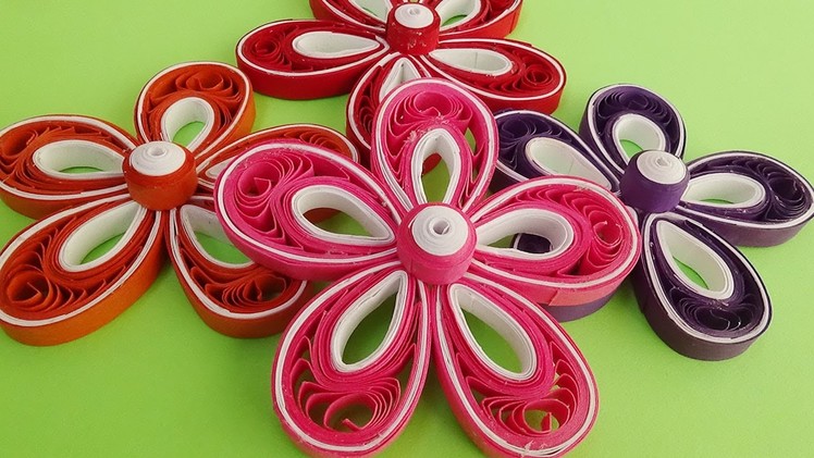 Paper Quilling  |How to make a quilled Malaysian flowers
