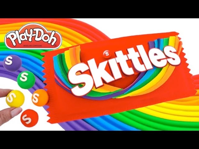Play-Doh How to Make Giant Rainbow Skittles * Play Dough Art * Creative For Kids * RainbowLearning