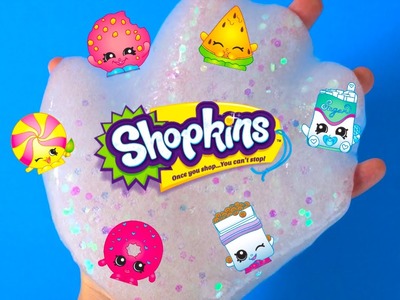 SHOPKINS SLIME How To Make Your Own Clear Slimy Sparkle Putty