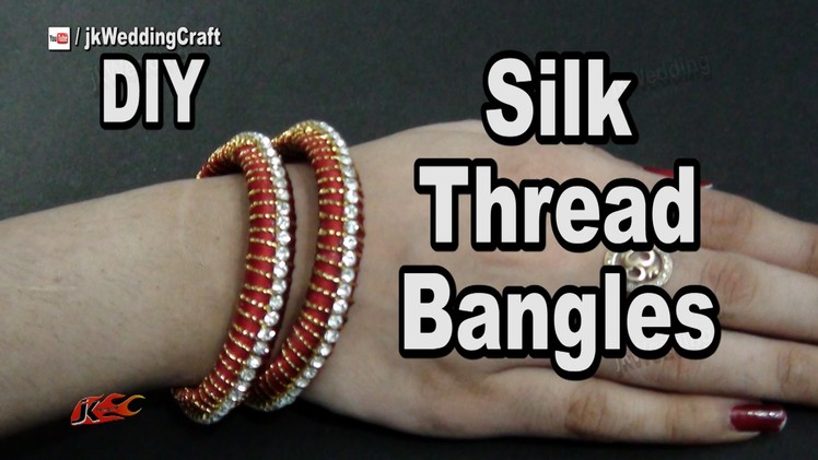 Silk Thread Bangles Set | Return Gift Idea | How to make  Jewelry | JK Wedding Craft 100