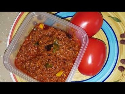 Tomato Pickle - How to make instant  tomato pickle at home (easy process)-Delicious Desi Food