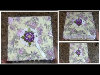 TUTORIAL   HOW TO MAKE A STURDY 10 x 10 GIFT  BOX    DESIGNS BY SHELLIE