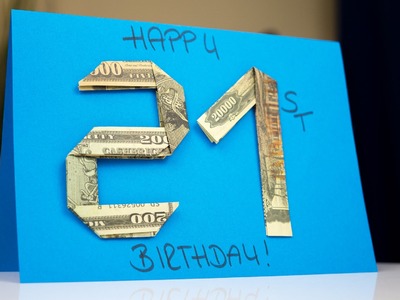 Birthday money gift idea, how to give cash for B-Day!
