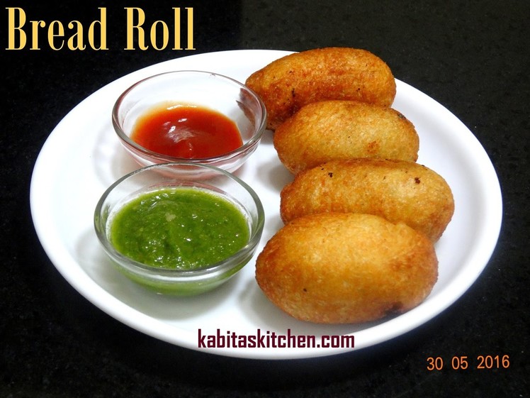 Bread Roll Recipe-Bread Potato Roll-Potato Stuffed Bread Roll-Quick and Easy Indian Snack Recipe