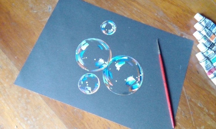 Bubbles Painting- how to paint bubbles tutorial