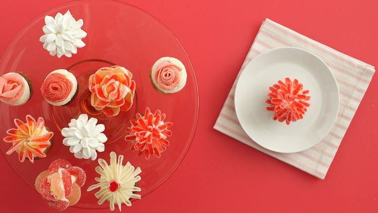 Candy Flower Cupcakes - Martha Stewart