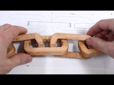 Carving a chain using only power tools