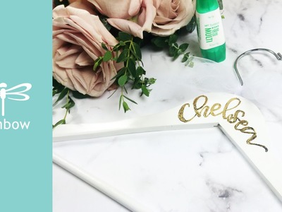 DIY Bridesmaid Hanger | How to Add Gold Foil (PERISCOPE REPLAY)