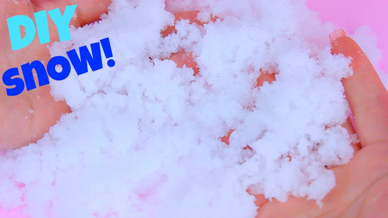 Diy fake snow how to make fake snow in the summer 