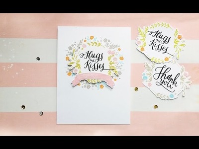 Floral Cards ft WPlus9. How to Stamp on Die Cuts with MISTI. Part 1
