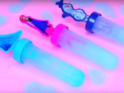Frozen Popsicles! How to Make Gradient Blue Elsa Popsicle!
