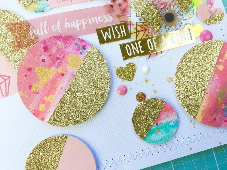 Grab 5 Scrapbook Process Video ~ Hello February + + + Inkie Quill