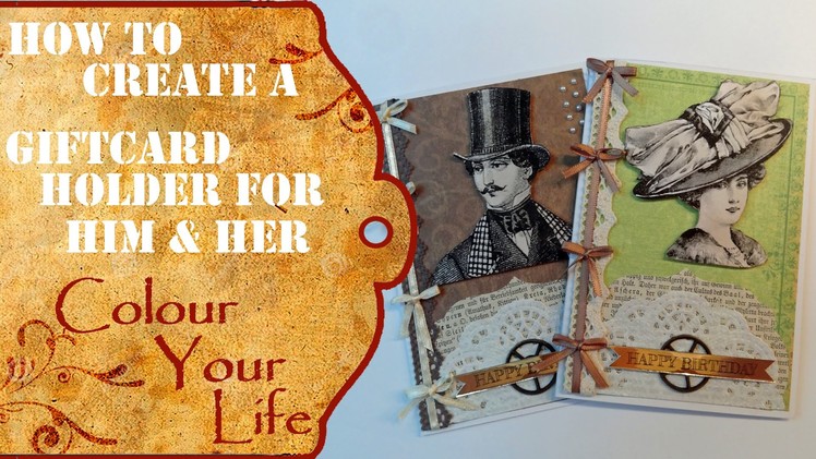 How to create a historic gift card holder for Him & Her
