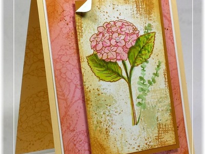 How to Create Textured Mats: Canvas Hydrangea