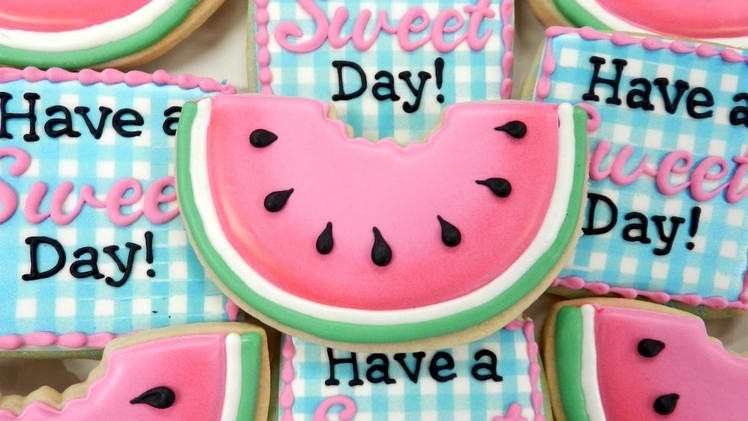 How to Decorate a Watermelon Cookie