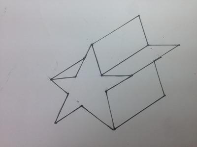 How to draw a 3D star