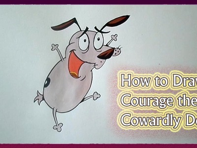 How to Draw and Paint Courage the Cowardly Dog