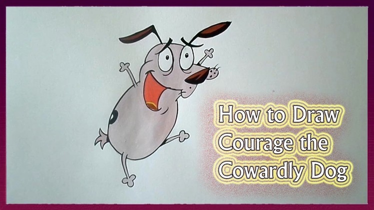 How to Draw and Paint Courage the Cowardly Dog