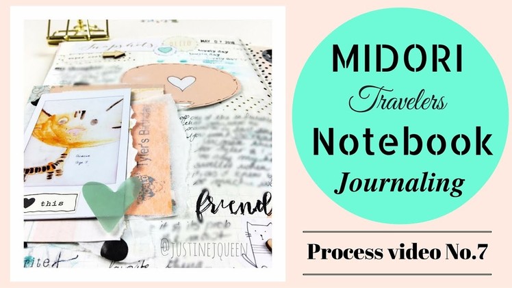 How to Journal.Art Journal - Midori Notebook - process video no.7