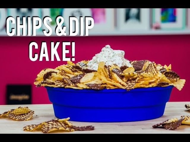 How To Make A CHIPS & DIP CAKE! Buttercream DIP with Chocolate Drizzled CHIPS For Father’s Day!