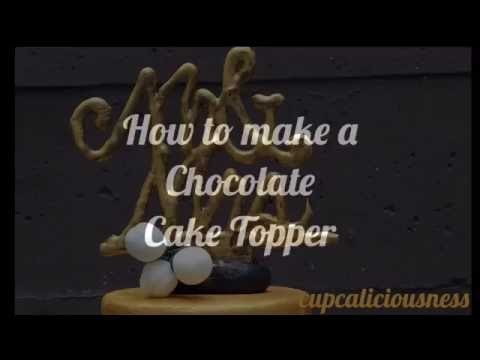 How to make a Chocolate Cake Topper - Mr &Mrs